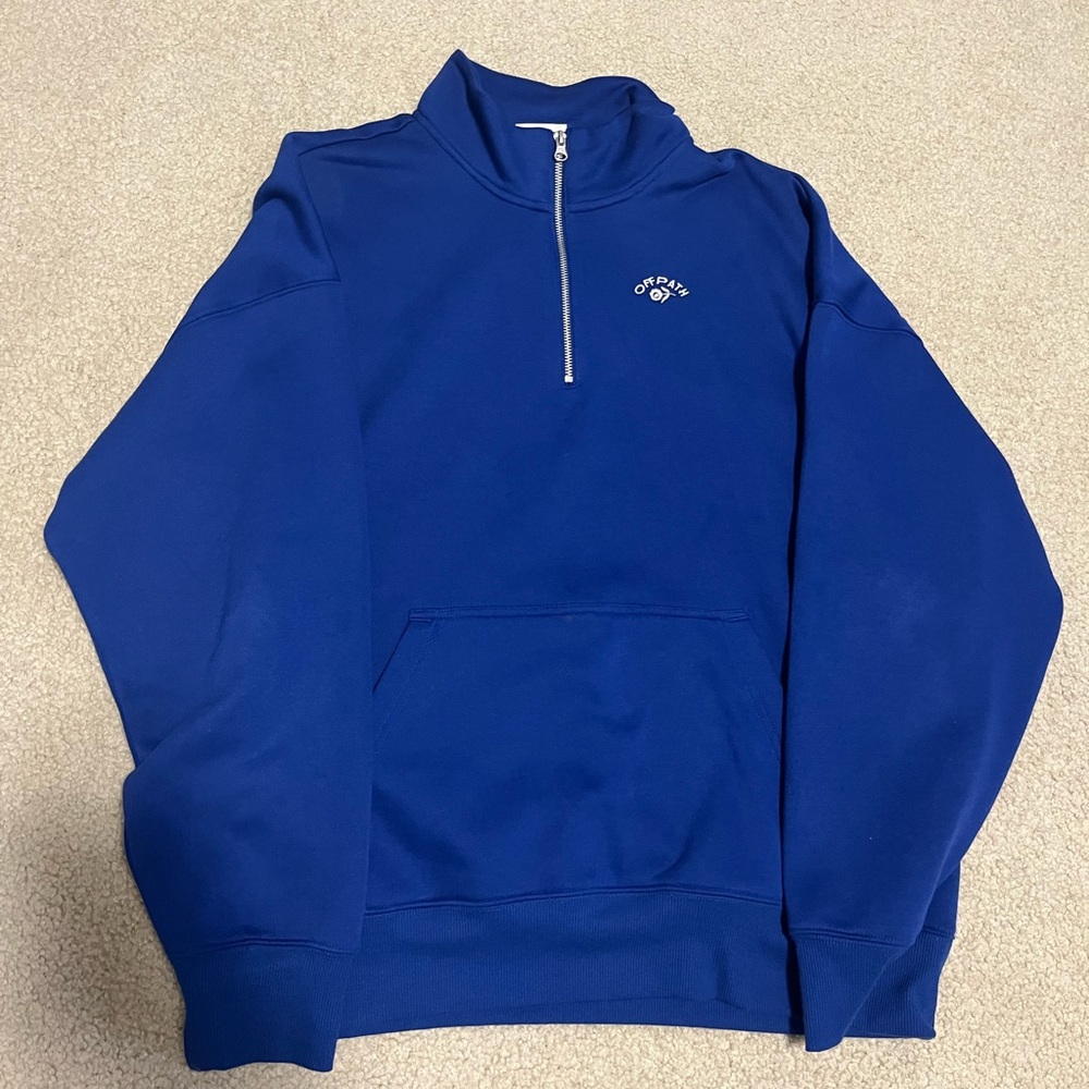 H&M oversized quarter zip up